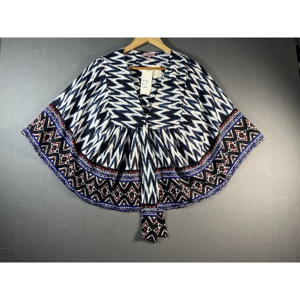 NWT Mimi Boho-Chic Print Poncho Sz Medium Style 2430